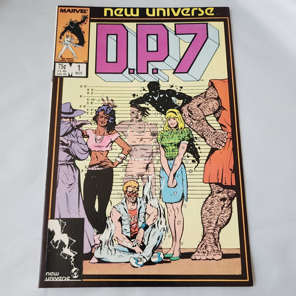 DP 7 #1 Comic Book Marvel New Universe 1986 Vintage November Issue FN Key FO